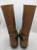 8 Men USA VTG Square Toe Frye Campus Cowboy Motorcycle Boots Distressed Caramel Brown