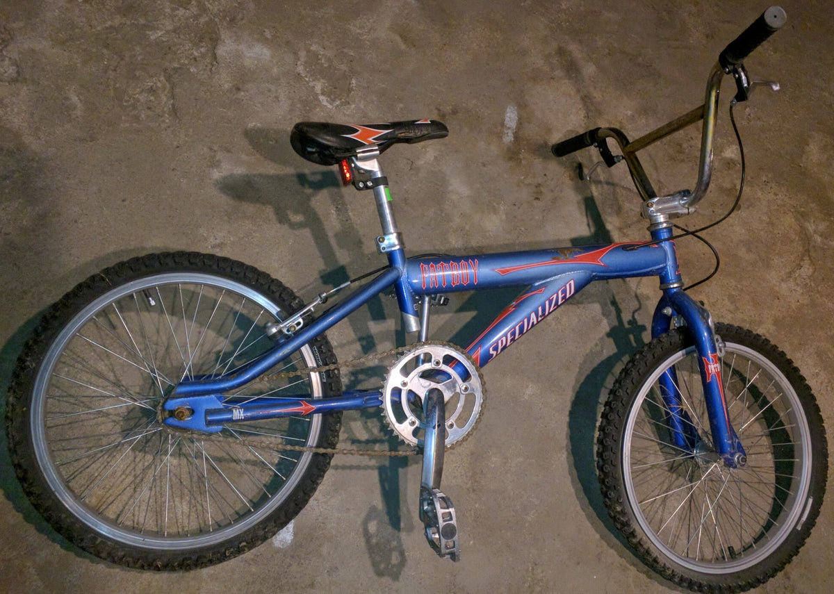 specialized bmx bicycle 1998 20" Fatboy Specialized Blue BMX Bike Bicycle Vintage MX Mid Schoo – Pocatello Market