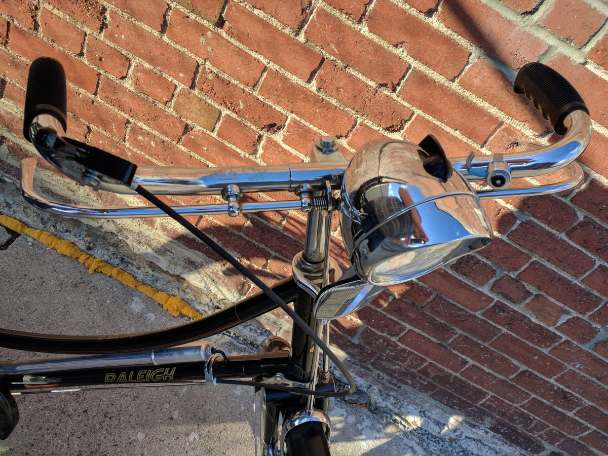 Raleigh Tourist Road Bike Bicycle RARE ROD BRAKES Vintage Leather Broo