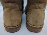 Ugg 9.5 Samantha Chestnut Genuine Sheepskin Suede Shearling Tall Boots
