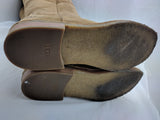 Ugg 9.5 Samantha Chestnut Genuine Sheepskin Suede Shearling Tall Boots