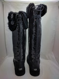 UGG 10 AUSTRALIA Women's TALL sequined over the knee winter boots/Black