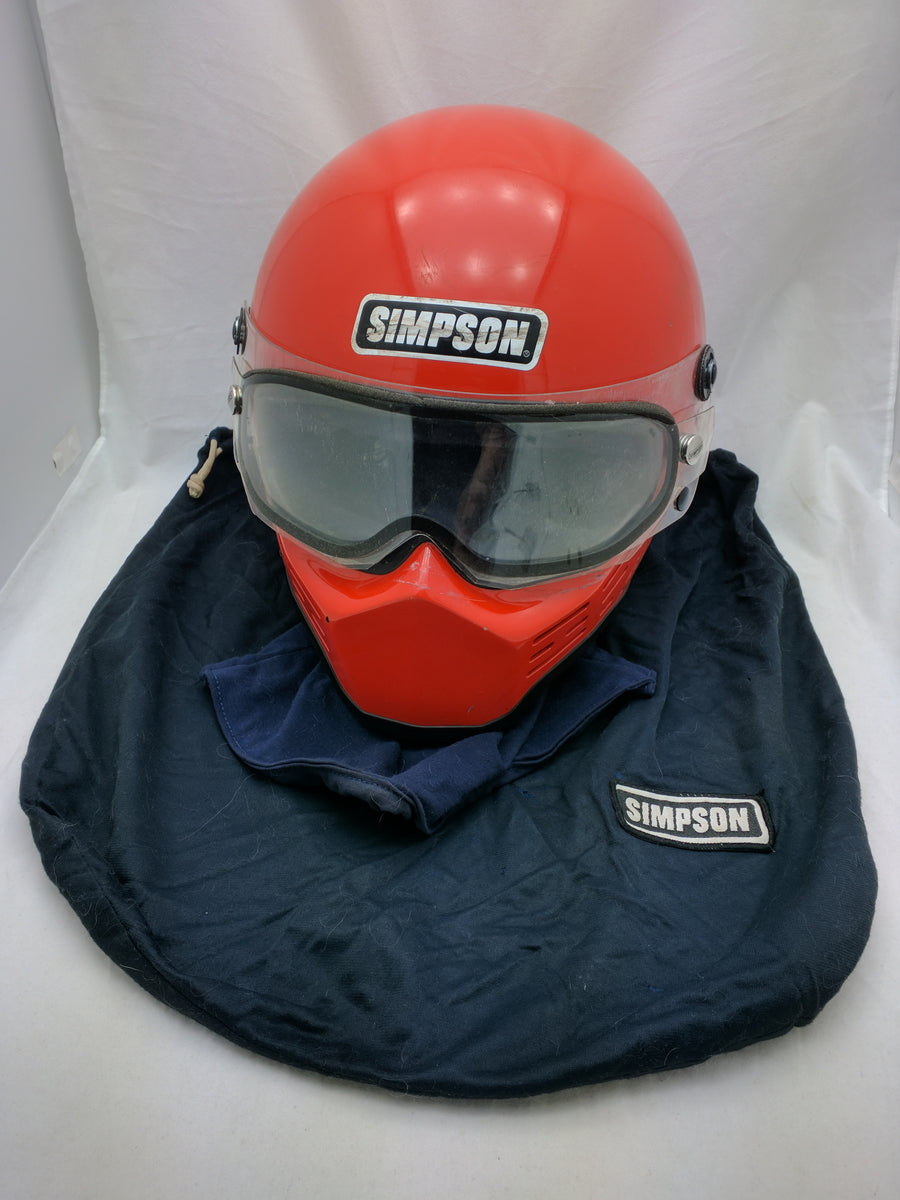 Simpson Helmet 1975 Orange Bandit Vader 7 1/4 Vintage – Pocatello Market