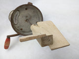 SCC 4 Vintage Butter Churn Wooden Paddle NO JAR Knuckle Hand Crank