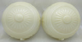 2 Decrotive Milk Glass 6" Bowl Dome Lamp Chandelier Slip Shade Art Deco Vintage Sculpture Bathroom Aladdin?