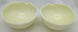2 Decrotive Milk Glass 6" Bowl Dome Lamp Chandelier Slip Shade Art Deco Vintage Sculpture Bathroom Aladdin?
