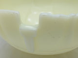 2 Decrotive Milk Glass 6" Bowl Dome Lamp Chandelier Slip Shade Art Deco Vintage Sculpture Bathroom Aladdin?