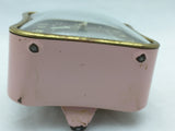 La Sallita Pink Wind Up Westclox Alarm Clock Metal
