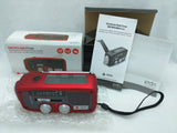 FR160 Red ETON Microlink Emergency Preparedness Radio Solar Power USB