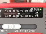FR160 Red ETON Microlink Emergency Preparedness Radio Solar Power USB