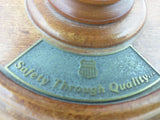 12" World Classic Globe UPRR Safety Award USA Table Top Bronze Brown