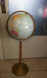 12" Replogle Floor 33" Stand World Nation Globe Series Blue Bronze