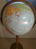 12" Replogle Floor 33" Stand World Nation Globe Series Blue Bronze