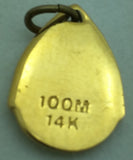 100M 14K Gold LDS Charm Moroni Book of Mormon 1.3 grams