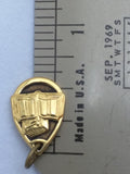 100M 14K Gold LDS Charm Moroni Book of Mormon 1.3 grams