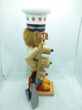 20" Chef Nutcracker Santa's Workbench Wooden Wood Large