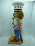 20" Chef Nutcracker Santa's Workbench Wooden Wood Large