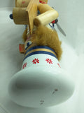 20" Chef Nutcracker Santa's Workbench Wooden Wood Large