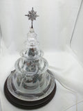 AS-IS Holiday Reflections Thomas Kinkade CHRISTMAS TREE MOVING TRAIN MUSIC LIGHTED