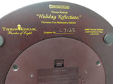 AS-IS Holiday Reflections Thomas Kinkade CHRISTMAS TREE MOVING TRAIN MUSIC LIGHTED