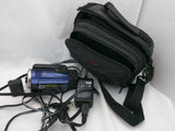 2 Battery Working DCR-SR47 SONY HANDYCAM 60GB Camcorder Blue Case Power Supply Tested