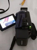 2 Battery Working DCR-SR47 SONY HANDYCAM 60GB Camcorder Blue Case Power Supply Tested