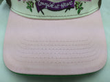 New Horseshoe John Deere Cowgirl at Heart Hat Pink Cream Brown Mesh Cap Snapback