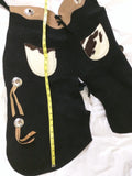 22"waist? Kids Chaps Cowboy Fur Pockets Youth Real Leather Black Halloween Costume