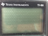 TI-86 Texas Instruments Graphing Calculator w/Cover Tested Working 13