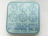 1941 #18 Pin Parts International Dial Company NY Watch Parts Box Tin Vintage