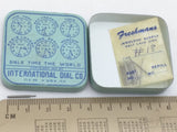 1941 #18 Pin Parts International Dial Company NY Watch Parts Box Tin Vintage