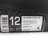 Nike Air Jordan 3 Retro NRG White Cement Free Throw Line 923096-101 Size 12