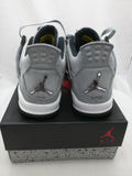 Air Jordan IV Retro 4 'Cool Grey' White Black Yellow 308497-001 Size 12