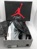 Air Jordan IV Retro 4 'Cool Grey' White Black Yellow 308497-001 Size 12
