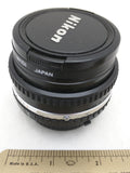 Lens Nikon Series E 50mm F1.8 Pancake Japan 52mm Hoya Filter Camera cap