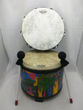 REMO Fiberskyn Tambourine Kid's Percussion Drum 10 x7.5 Rain Forest Animals