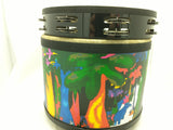 REMO Fiberskyn Tambourine Kid's Percussion Drum 10 x7.5 Rain Forest Animals