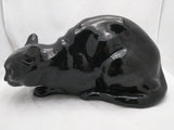 WKKW Black Cat Austria Wiener Kunstkeramische Werkstätte Busch Ludescher Ceramic Night Light