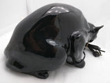 WKKW Black Cat Austria Wiener Kunstkeramische Werkstätte Busch Ludescher Ceramic Night Light