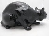 WKKW Black Cat Austria Wiener Kunstkeramische Werkstätte Busch Ludescher Ceramic Night Light