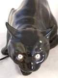 WKKW Black Cat Austria Wiener Kunstkeramische Werkstätte Busch Ludescher Ceramic Night Light
