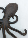 Octopus Key Holder Hook Cast Iron Wall Mount 6 Tentacle Beach Home Décor Squid