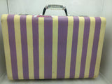 Mary Engelbreit Vintage Wheary Suitcase Lucite Handle Art Deco Chrome 1940s Luggage Decor