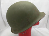 US M1 Helmet Combat Military WWII? Hinge Swivel Bale Rear Seam Steel Halloween