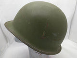 US M1 Helmet Combat Military WWII? Hinge Swivel Bale Rear Seam Steel Halloween