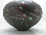 Tony Evans Design California Pottery Vase Signed Numbered Black Glaze Asian 501