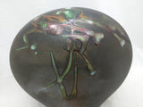 Tony Evans Design California Pottery Vase Signed Numbered Black Glaze Asian 501