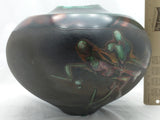 Tony Evans Design California Pottery Vase Signed Numbered Black Glaze Asian 501