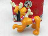 Pluto Sock in Mouth Figurine Enesco Christmas Stocking Porcelain Mickey's Workshop