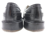 12 B FLORSHEIM Imperial Kenmoor 92604 Wingtip Dress Shoes 5 Nail V-Cleat VTG Black